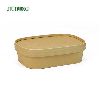 샐러드를 위한 방수 재상할 수 있는 서류상 테이크아웃 그릇 1500ml 음식 급료