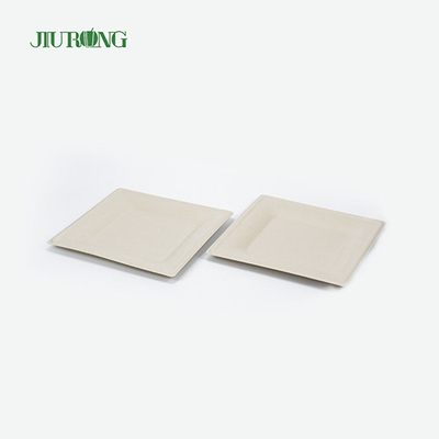 매트 박판 사탕수수 식품 용기 백서 디너 플레이트 Jiurong