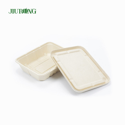 재생된 방수 Bagasse 식품 포장 생물 분해성 종이상자 OEM ODM