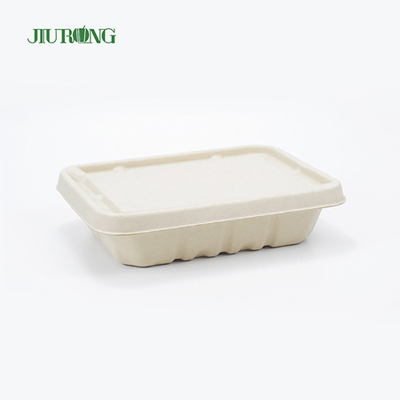 재생된 방수 Bagasse 식품 포장 생물 분해성 종이상자 OEM ODM