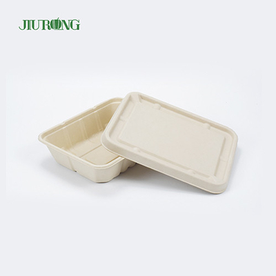 재생된 방수 Bagasse 식품 포장 생물 분해성 종이상자 OEM ODM