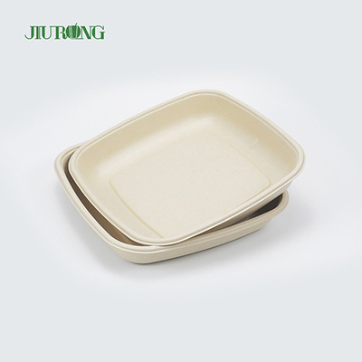Bagasse 테이크 아웃 일회용 사탕 수수 종이 접시 생분해 성