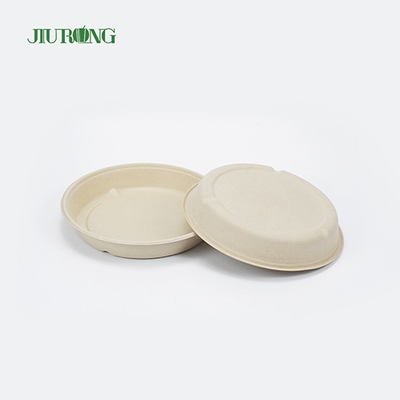 일회용 사탕수수 식품 용기 햄버거 Bagasse 종이 쟁반