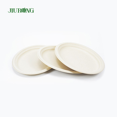 건빵 샌드위치를 ​​위한 방수 사탕수수 식품 용기 7inch 23cm Dia