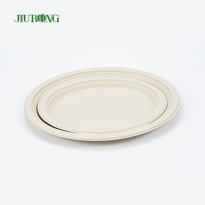 건빵 샌드위치를 ​​위한 방수 사탕수수 식품 용기 7inch 23cm Dia