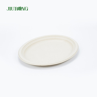 건빵 샌드위치를 ​​위한 방수 사탕수수 식품 용기 7inch 23cm Dia