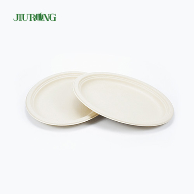 건빵 샌드위치를 ​​위한 방수 사탕수수 식품 용기 7inch 23cm Dia