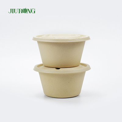 Eco 친절한 사탕수수 식품 용기 생물 분해성 사탕수수 테이크아웃 상자 600ml