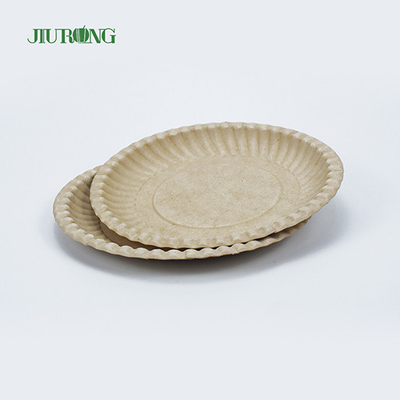 재상할 수 있는 생물 분해성 사탕수수 식품 용기 Eco 친절한 둥근 판 258mm