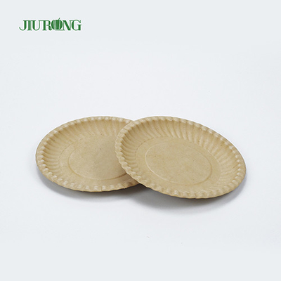 재상할 수 있는 생물 분해성 사탕수수 식품 용기 Eco 친절한 둥근 판 258mm
