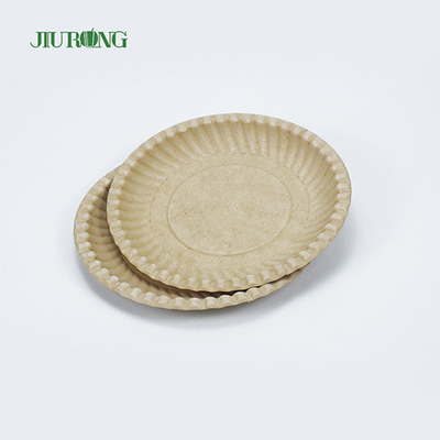 재상할 수 있는 생물 분해성 사탕수수 식품 용기 Eco 친절한 둥근 판 258mm