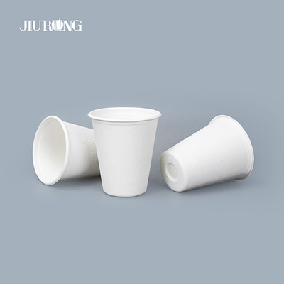 백색 물결 모양 생물 분해성 서류상 커피 잔 10oz 12oz 단 하나 벽