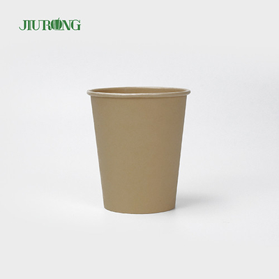 생분해성 처분할 수 있는 종이 커피 컵 단 하나 벽 6oz 7oz