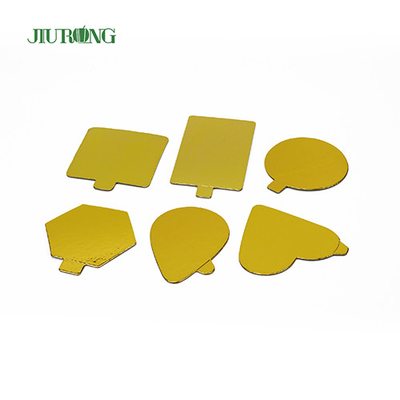 90mm 골드 일회용 케이크 보드
