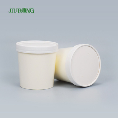 친절한 주문 음식 급료 아이스크림 종이 그릇 마이크로파 안전한 8 OZ Eco