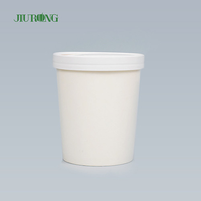 가구 백색 생물 분해성 종이 그릇 8 OZ 방수 주문 로고