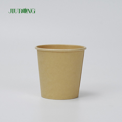 뚜껑이 있는 생물 분해성 Kraft 종이 수프 그릇 12 Oz 처분할 수 있는 그릇