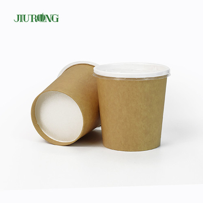 PLA 코팅 생물 분해성 종이그릇 Eco 뚜껑을 가진 친절한 처분할 수 있는 32Oz