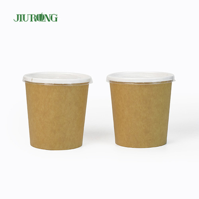 PLA 코팅 생물 분해성 종이그릇 Eco 뚜껑을 가진 친절한 처분할 수 있는 32Oz