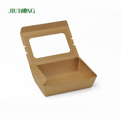 방수 주문 생물 분해성 서류상 콘테이너 12x12x6cm Kraft 종이