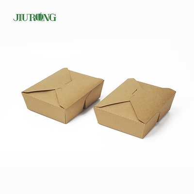 ECO 친절한 생물 분해성 서류상 콘테이너 상자 800ml 주문 로고
