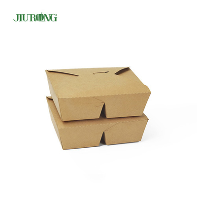 ECO 친절한 생물 분해성 서류상 콘테이너 상자 800ml 주문 로고