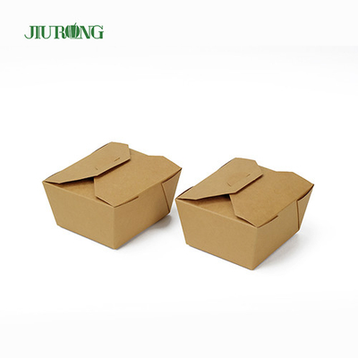 표백되지 않은 Kraft 생분해성 종이 용기 1080ml 식품 등급