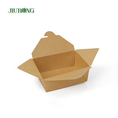 뚜껑이 있는 Jiurong 접히는 생분해성 처분할 수 있는 서류상 콘테이너