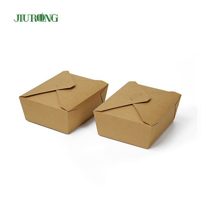 뚜껑이 있는 Jiurong 접히는 생분해성 처분할 수 있는 서류상 콘테이너