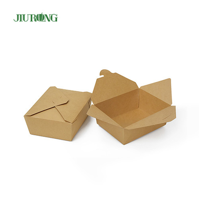 뚜껑이 있는 Jiurong 접히는 생분해성 처분할 수 있는 서류상 콘테이너