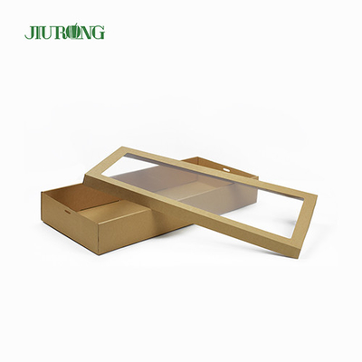 Eco 친절한 생물 분해성 테이크아웃 용기 150mm 골판지