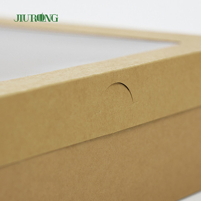 Eco 친절한 생물 분해성 테이크아웃 용기 150mm 골판지