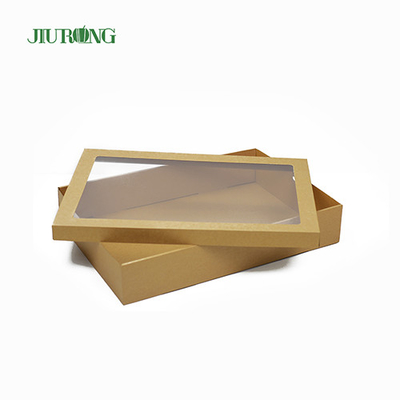 Eco 친절한 생물 분해성 음식 배달 용기 900ml Kraft 종이
