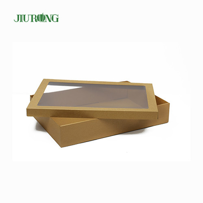 Eco 친절한 생물 분해성 음식 배달 용기 900ml Kraft 종이