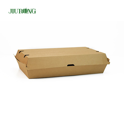 2100ml 환경 친화적인 테이크 아웃 포장 식품 등급 종이 도시락 크래프트