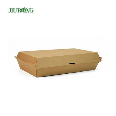 2100ml 환경 친화적인 테이크 아웃 포장 식품 등급 종이 도시락 크래프트