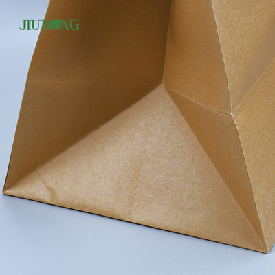 테이크아웃 생분해성 종이 봉지 320mm 높이 친환경 크래프트 봉지