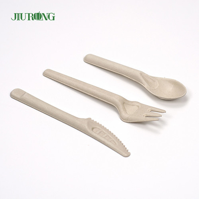 주문 생물 분해성 처분할 수 있는 칼붙이 사탕수수 버개스 칼 포크 스푼