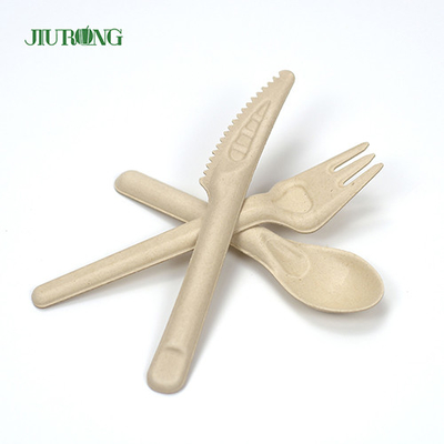 주문 생물 분해성 처분할 수 있는 칼붙이 사탕수수 버개스 칼 포크 스푼