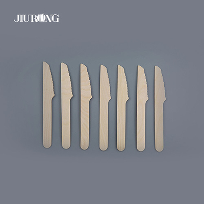 주문 생물 분해성 처분할 수 있는 칼붙이 나무로 되는 퇴비화 식기 140mm
