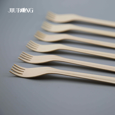 주문 생물 분해성 처분할 수 있는 칼붙이 나무로 되는 퇴비화 식기 140mm