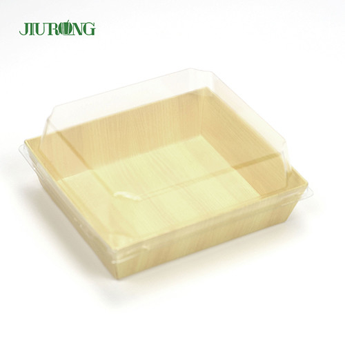 식품점을 위한 재생된 생물 분해성 음식 콘테이너 서류상 초밥 쟁반 180mm