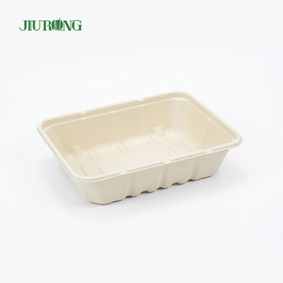 재생된 방수 Bagasse 식품 포장 생물 분해성 종이상자 OEM ODM