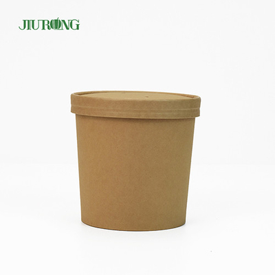 뚜껑이 있는 16 OZ 식기 종이컵 그릇 생물 분해성 작은 종이 그릇
